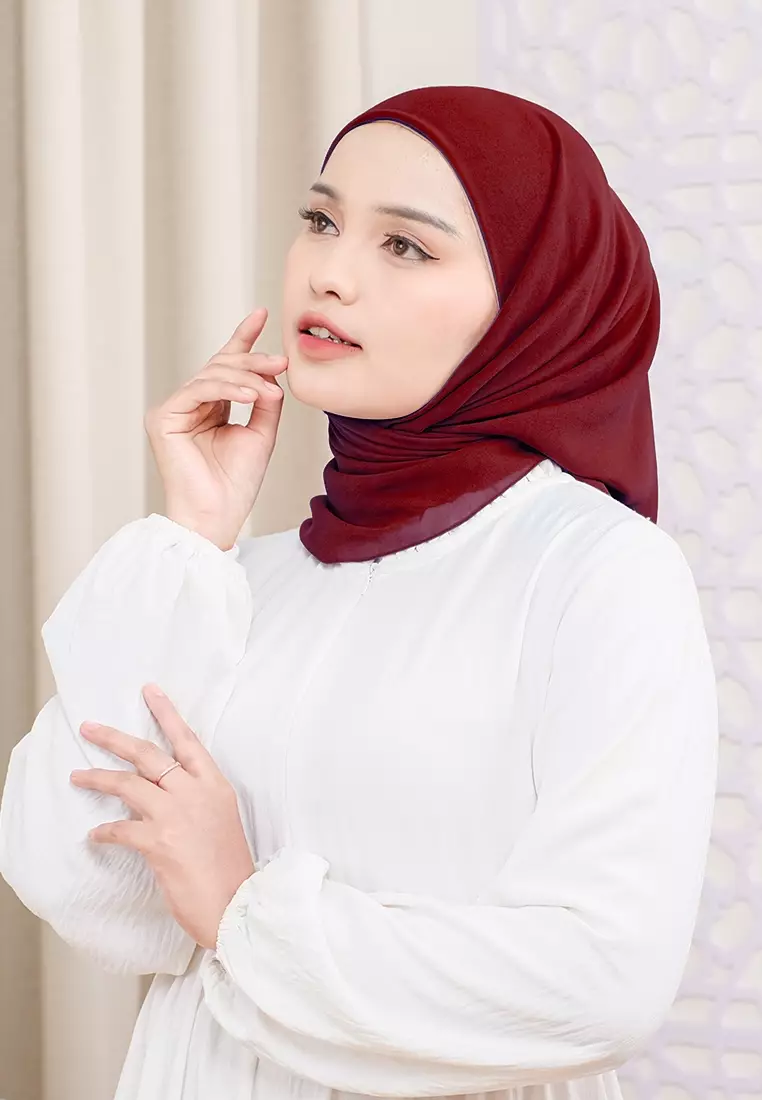 HIJAB INSTAN ALINE - DEEP MAROON