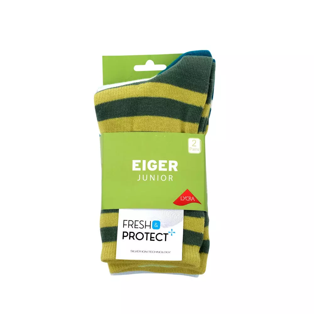Eiger Junior Moorland Mid Cut Stripe Socks