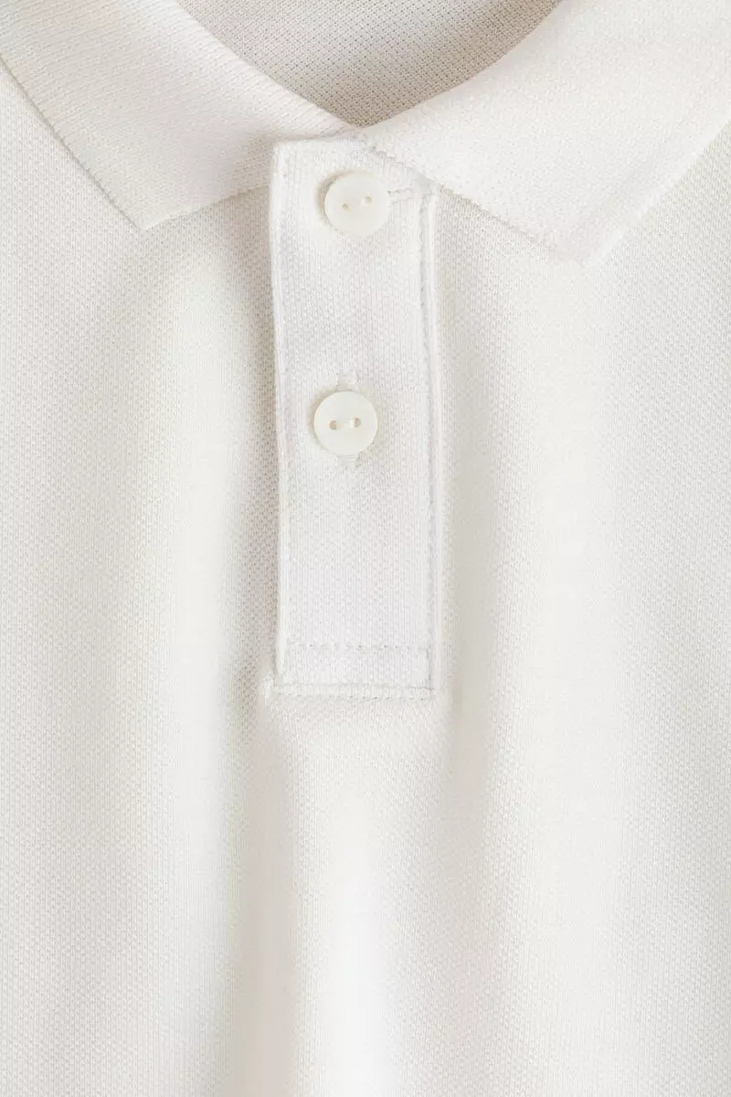 Cotton piqué polo shirt