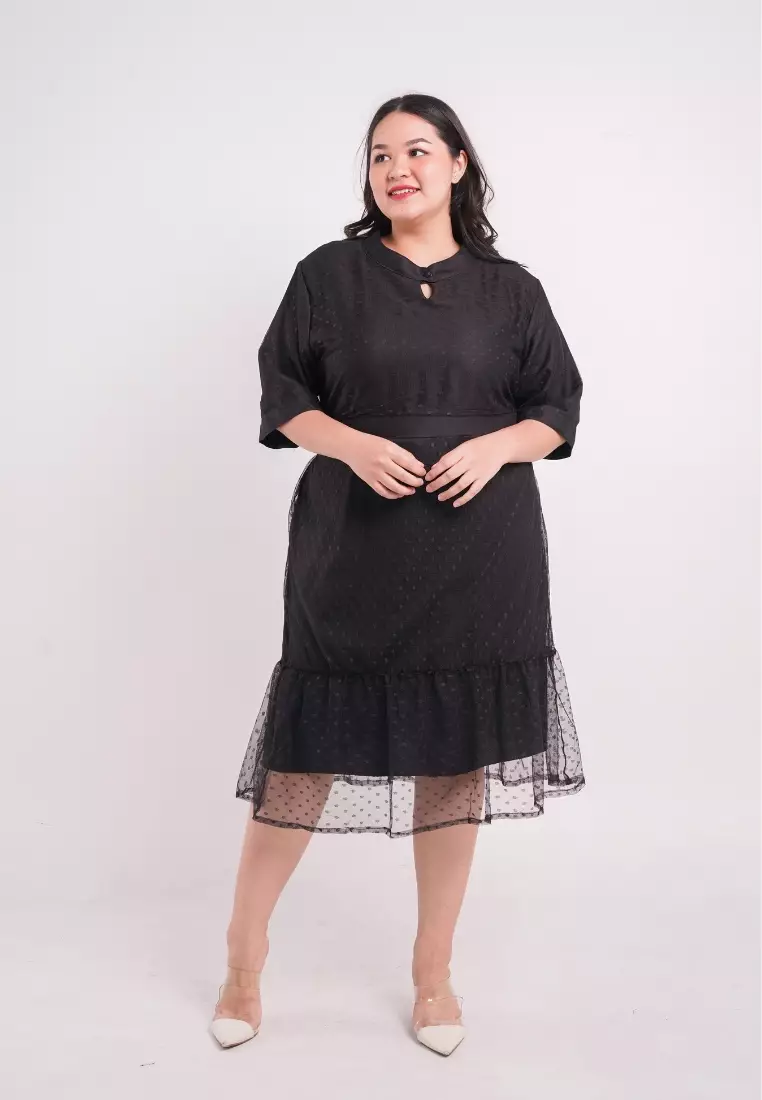 Plus Size Party Dress Juliette Black