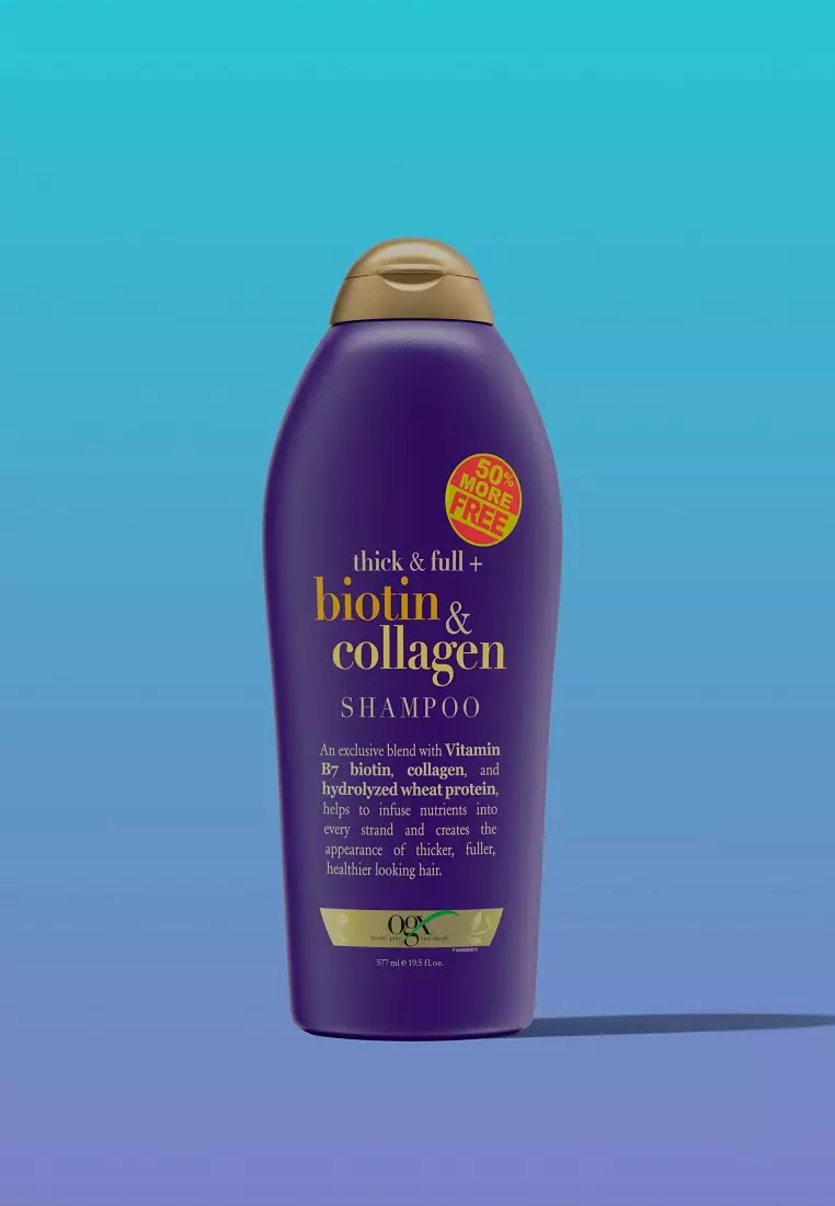 Ogx thick & full 2024 biotin & collagen shampoo