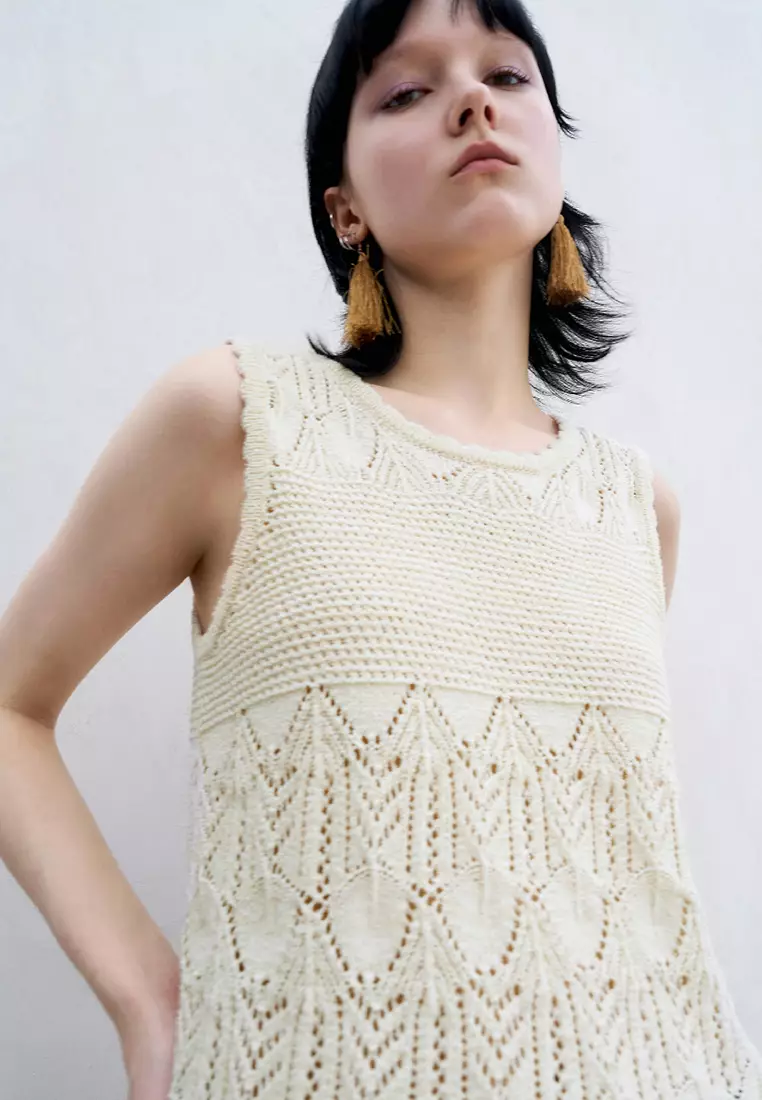 Urban Revivo Crochet Knitted Tank Top 2025 Buy Urban Revivo