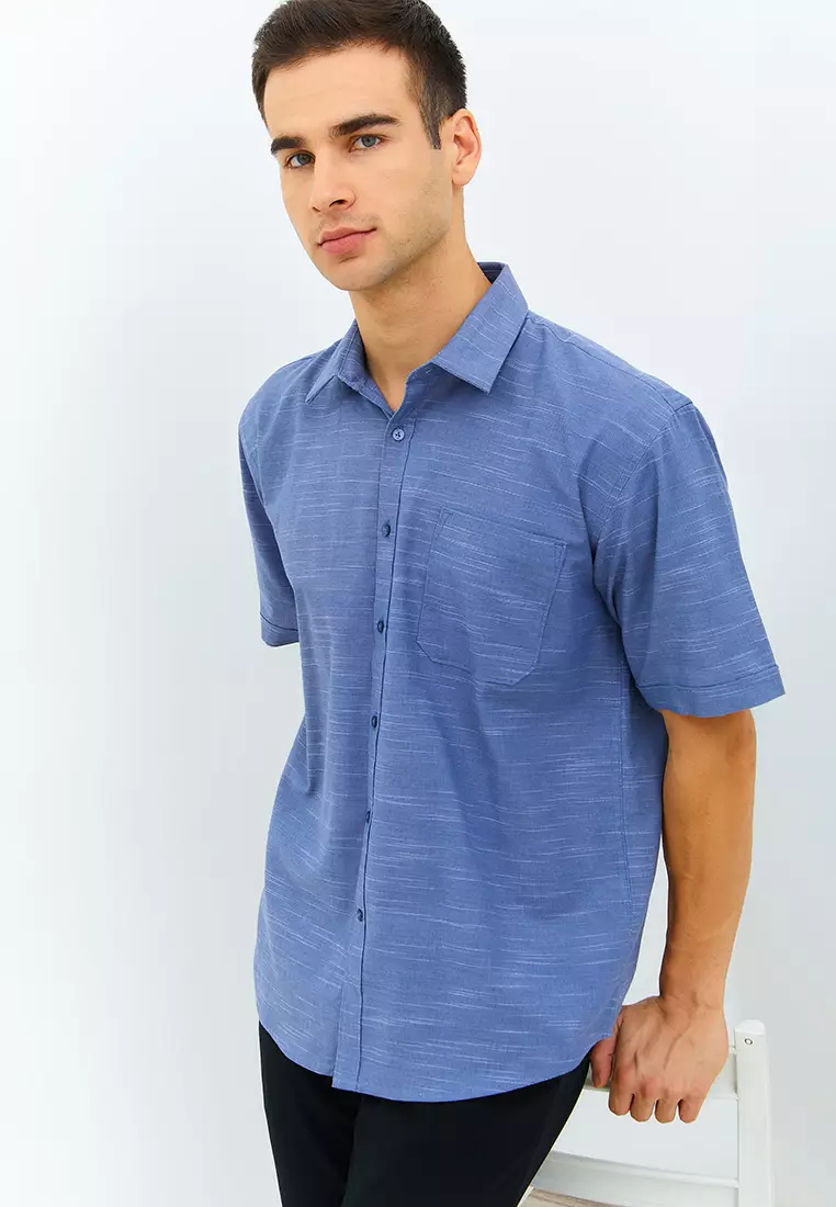 Jobb Pablo Kemeja Pria Lengan Pendek Regular light Blue