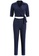 Sunnydaysweety navy Casual Lapel Cropped Top with High Waist Pants Set A21022241 F77E4AAA46C7BBGS_3