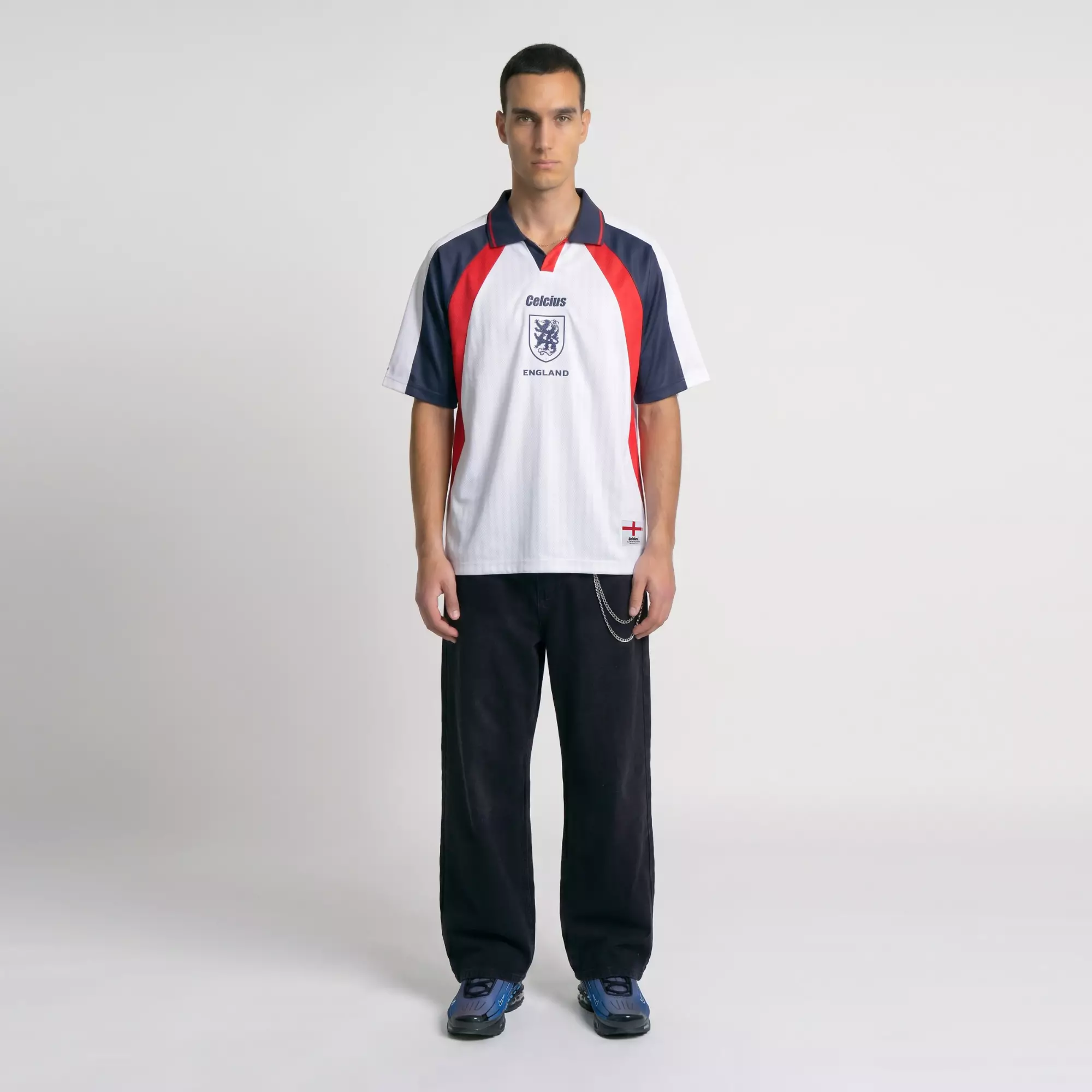 CELCIUS  England Home Jersey Polo Shirt LIN001639C Putih