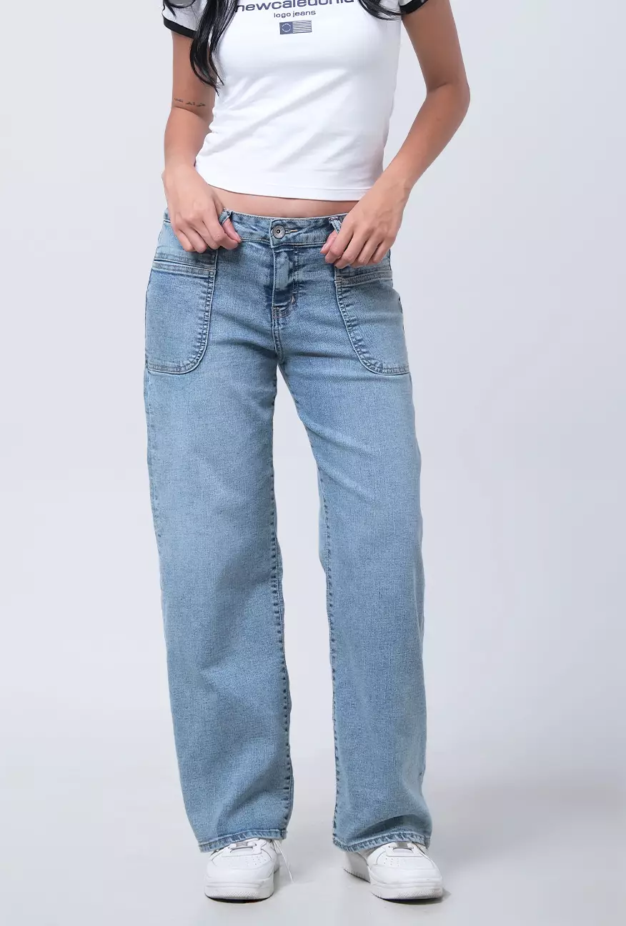 Celana Jeans Wanita Ruby Light Blue