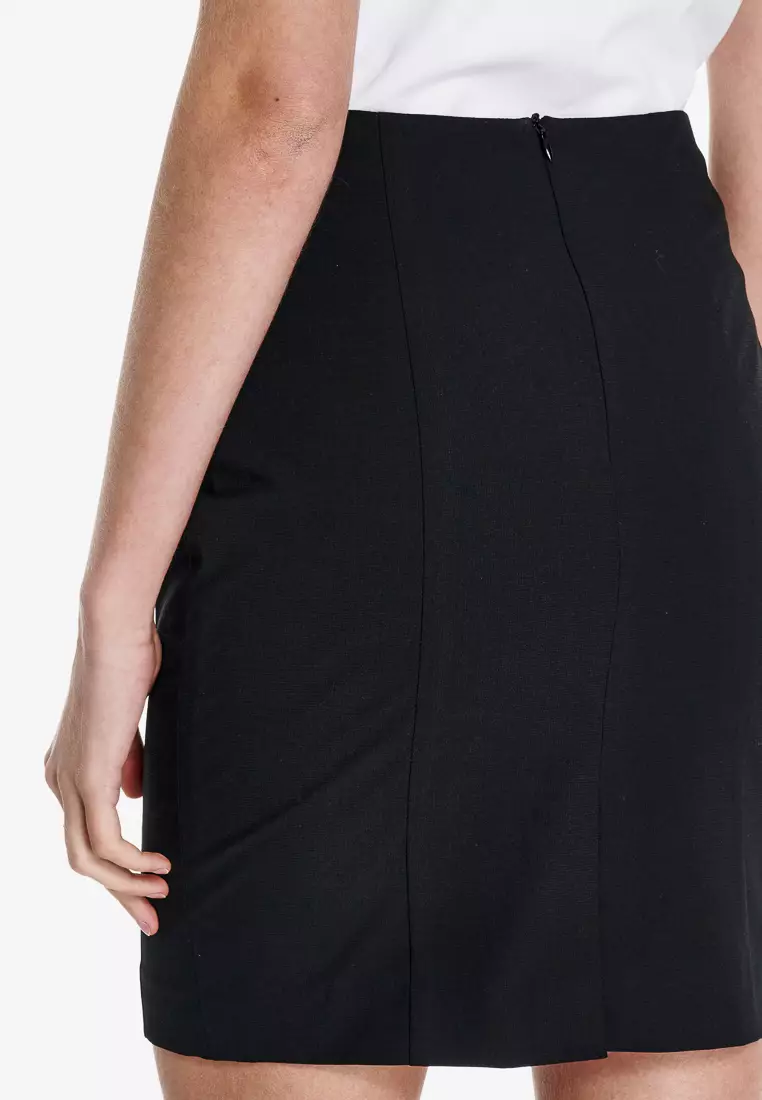 Black Slim Fit Skirt