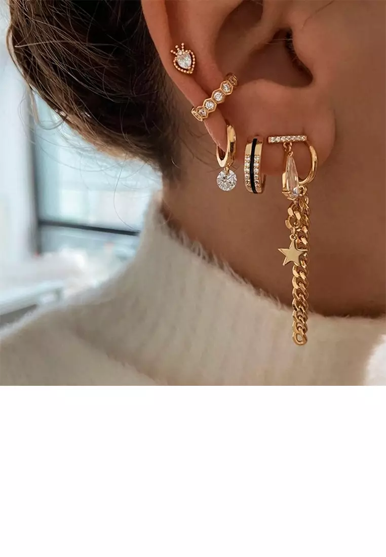 Buy Mooclife 925 Sterling Silver Plated Gold Simple Fashion - Main Image