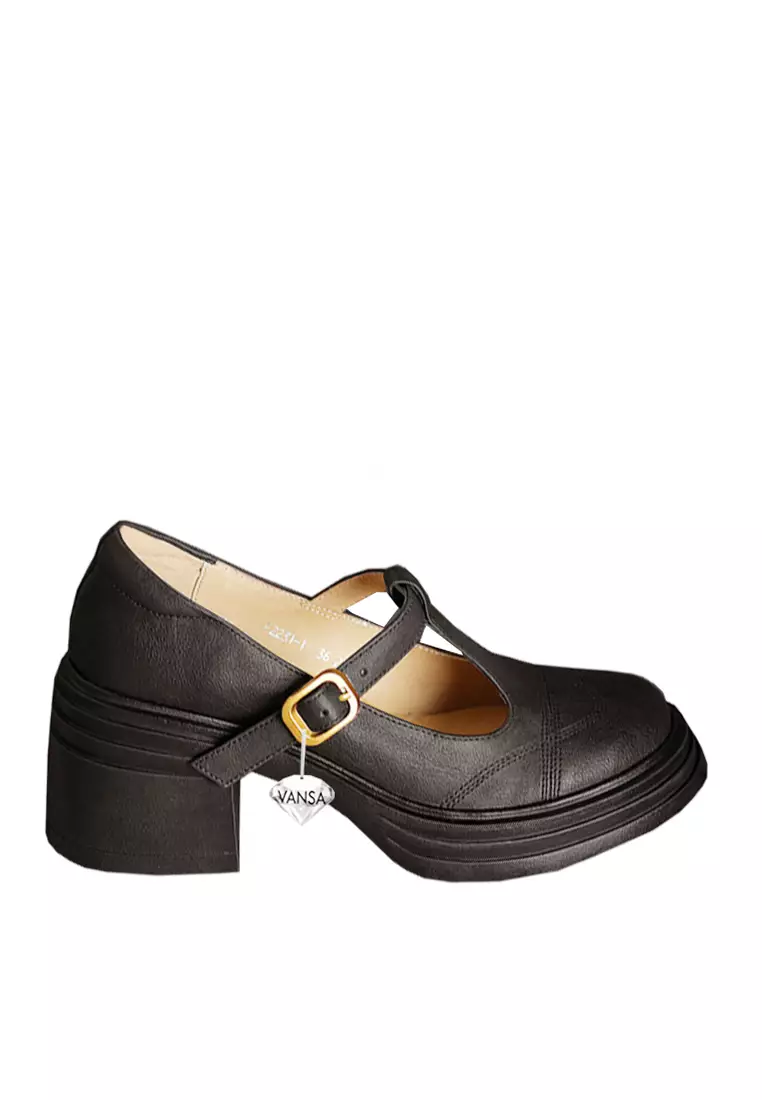 Discount on Twenty Eight Shoes  shoes - SKU: VANSA Top Layer Cowhide Buckle Platform Mary Jane Shoes VSW-H-33422