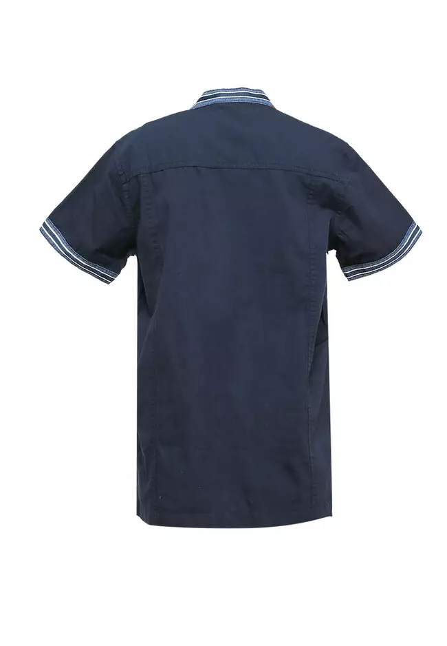 Kemeja Koko Corak Abstrak