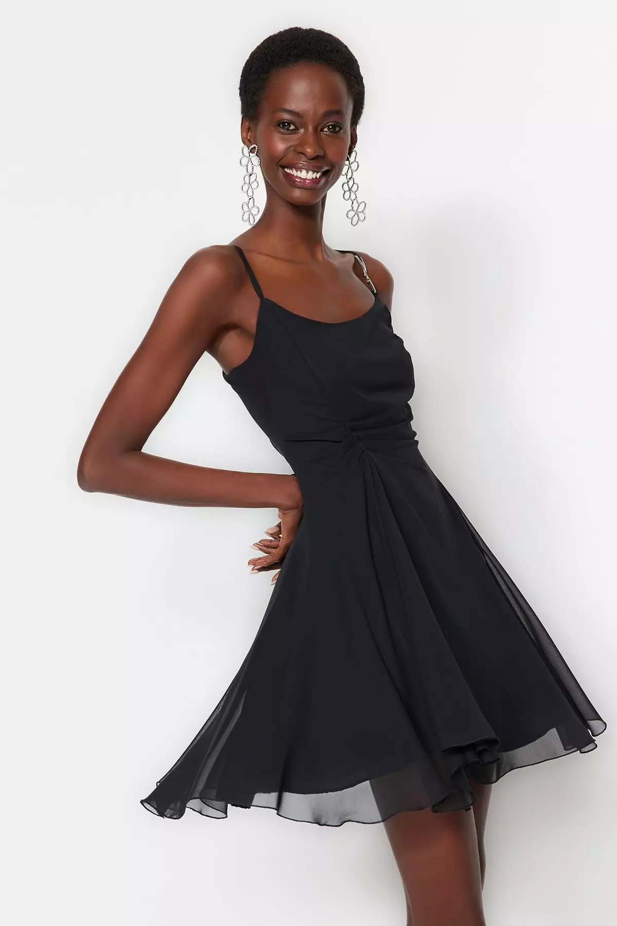 Slim Strap Mini Dress