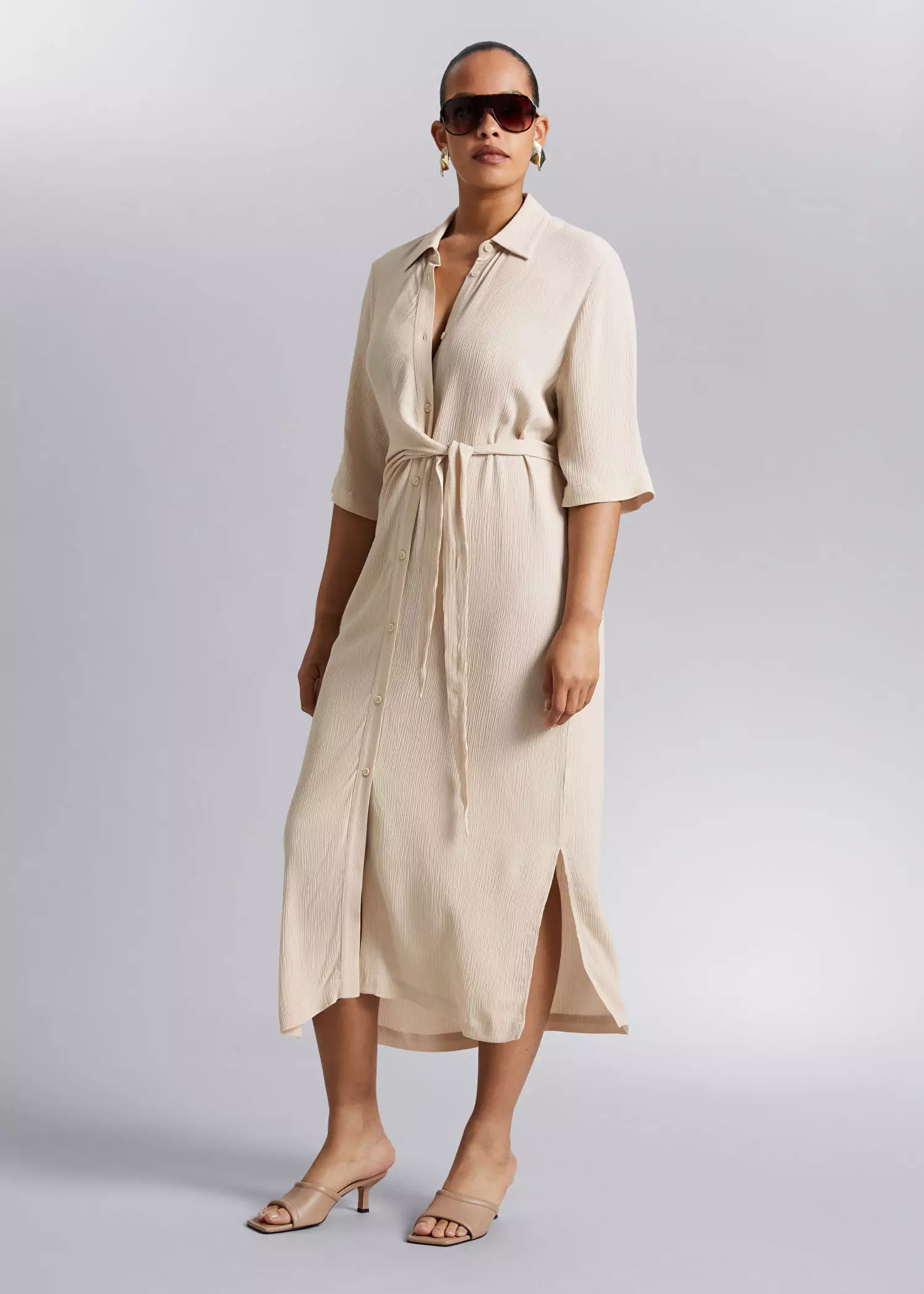 Buy Other Stories Knot Detail Shirt Dress 2024 Online ZALORA