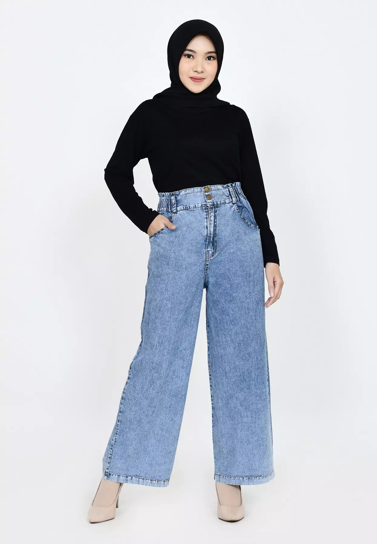 Denim kulot deals