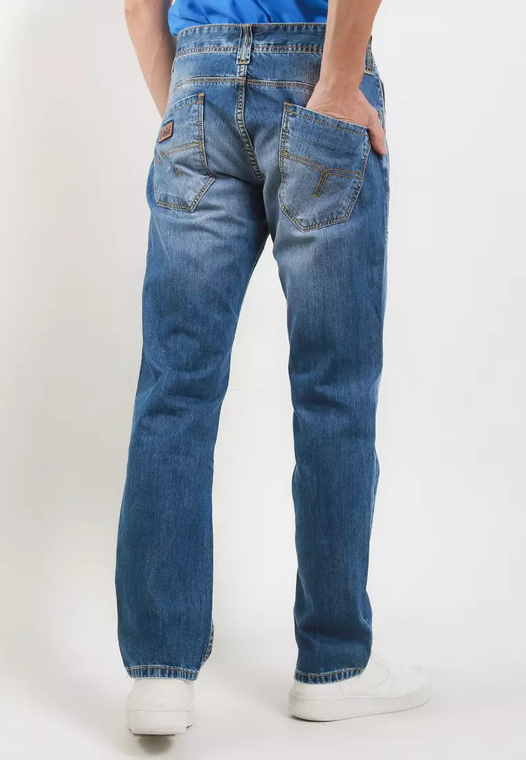 Straight Fit Denim Pants CFS081D