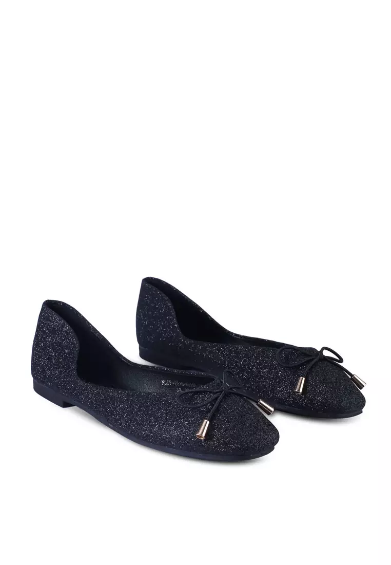 Buy NOVENI Glitter Ribbon Flats Online ZALORA Malaysia