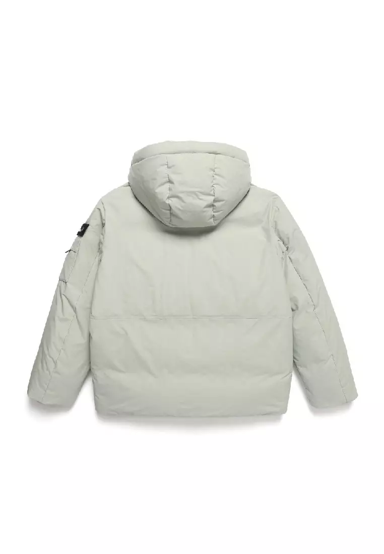 男女同款STELLER無格紋羽絨外套