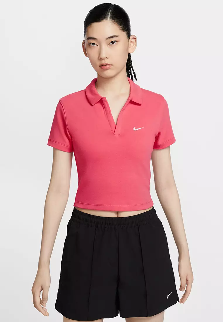 Jual Nike Sportswear Essential Womens Short Sleeve Polo Top Original