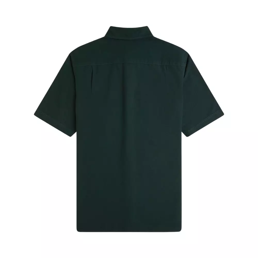 Oxford Chest Pocket Logo Short Sleeves Shirt Grassroots