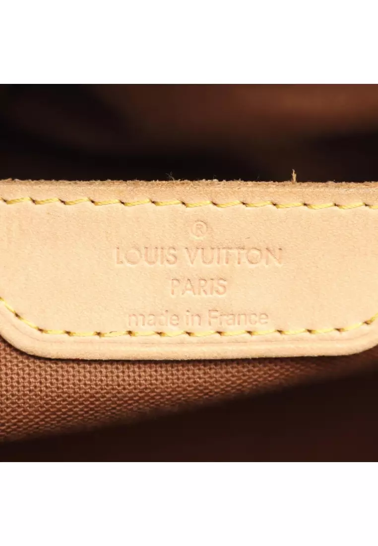 Pre-Loved Louis Vuitton Palermo GM monogram Shoulder bag PVC leather Brown 2WAY