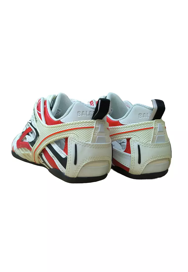 備受喜愛的 Balenciaga 女款「Drive」運動鞋，紅色/白色 - O1-624344-W2FD1-6019-37