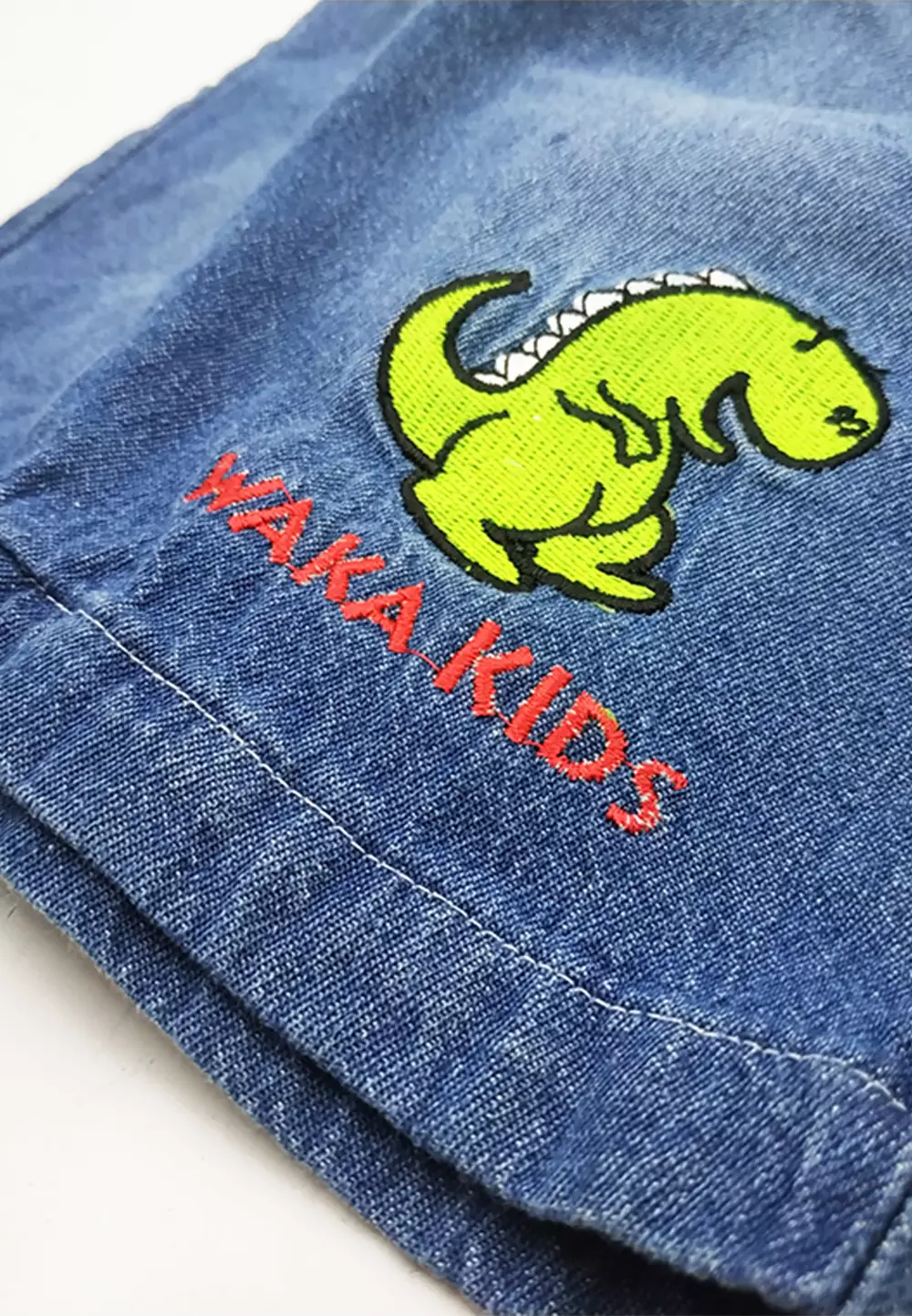 Wakakids Celana Jeans Pendek Anak Laki Laki Usia 1 Tahun Hingga 4 Tahun Motif Dino Basic Waka 038