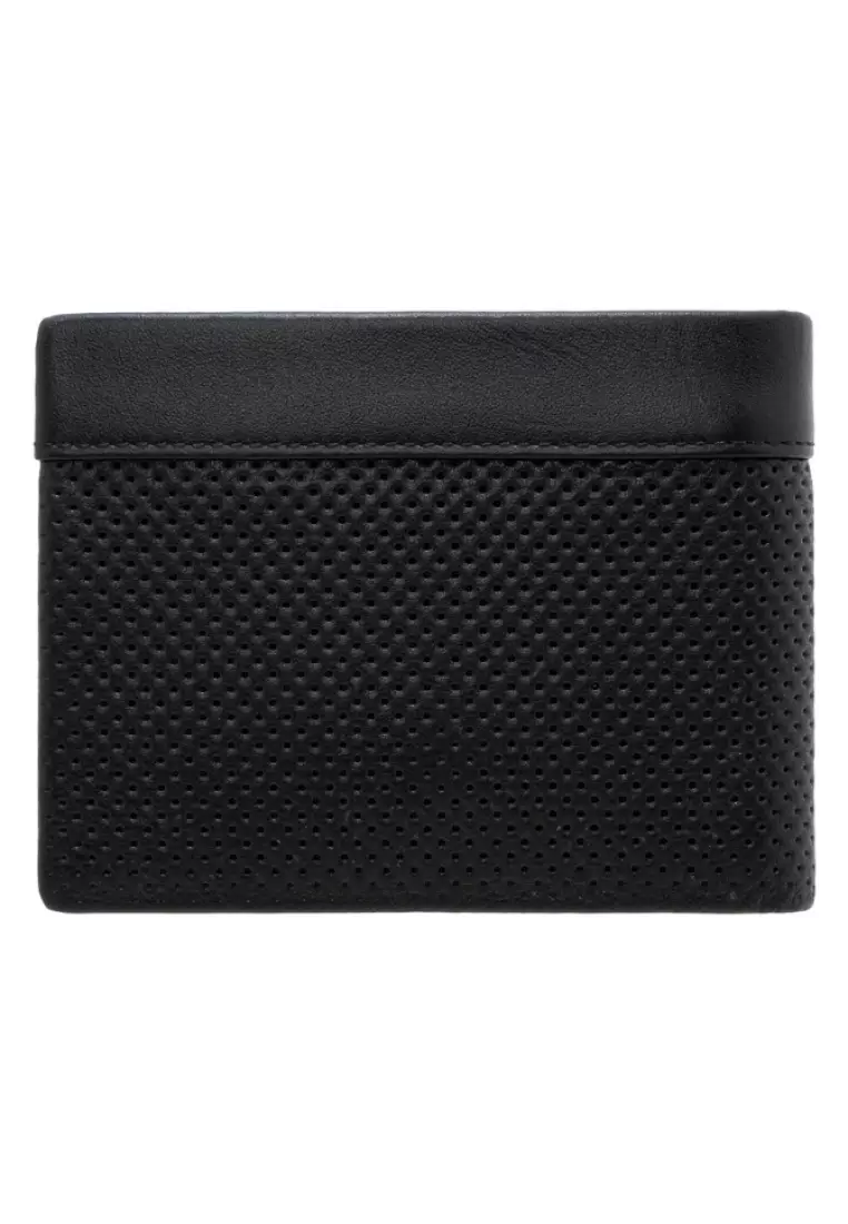 Men's Genuine Leather Flip Up ID Bifold Coin Wallet EWA 40174