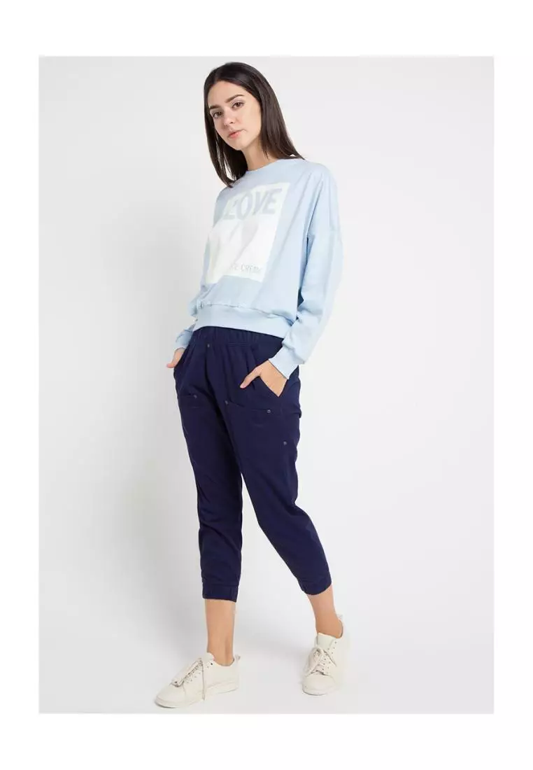 Sweater Wanita Cannes Baby Blue