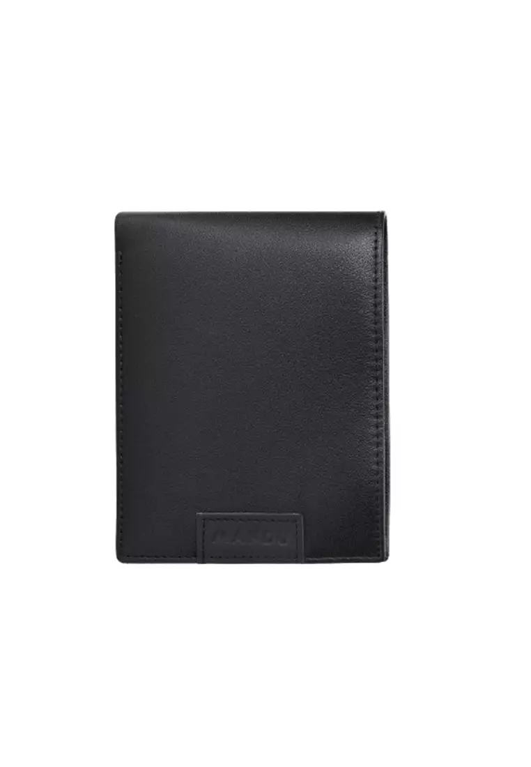 Dompet Lipat Pria Pendek Blocking Bahan Kulit Sapi Asli Genuine Leather Premium BAEOS ORIGINAL - Black