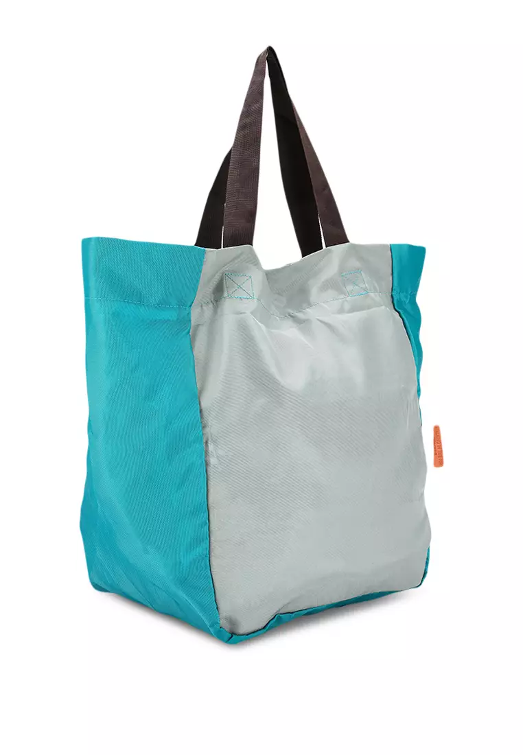 Buy BAGSTATION Foldable Colour Block Large Tote Bag Online ZALORA