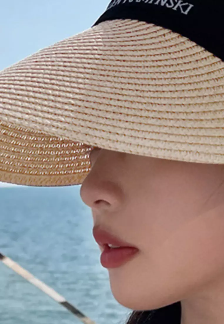 Versatile Sunscreen Sunshade Straw Hat A22062401BEBK