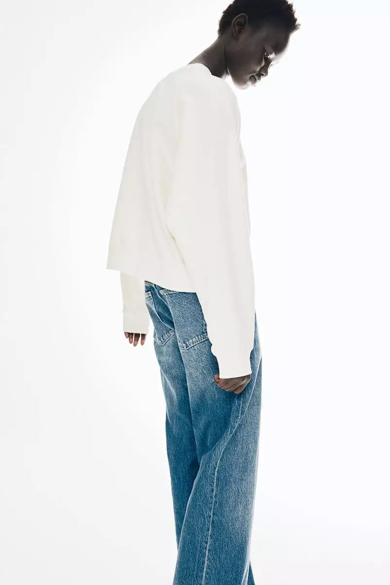 Washed cotton sweatshirt