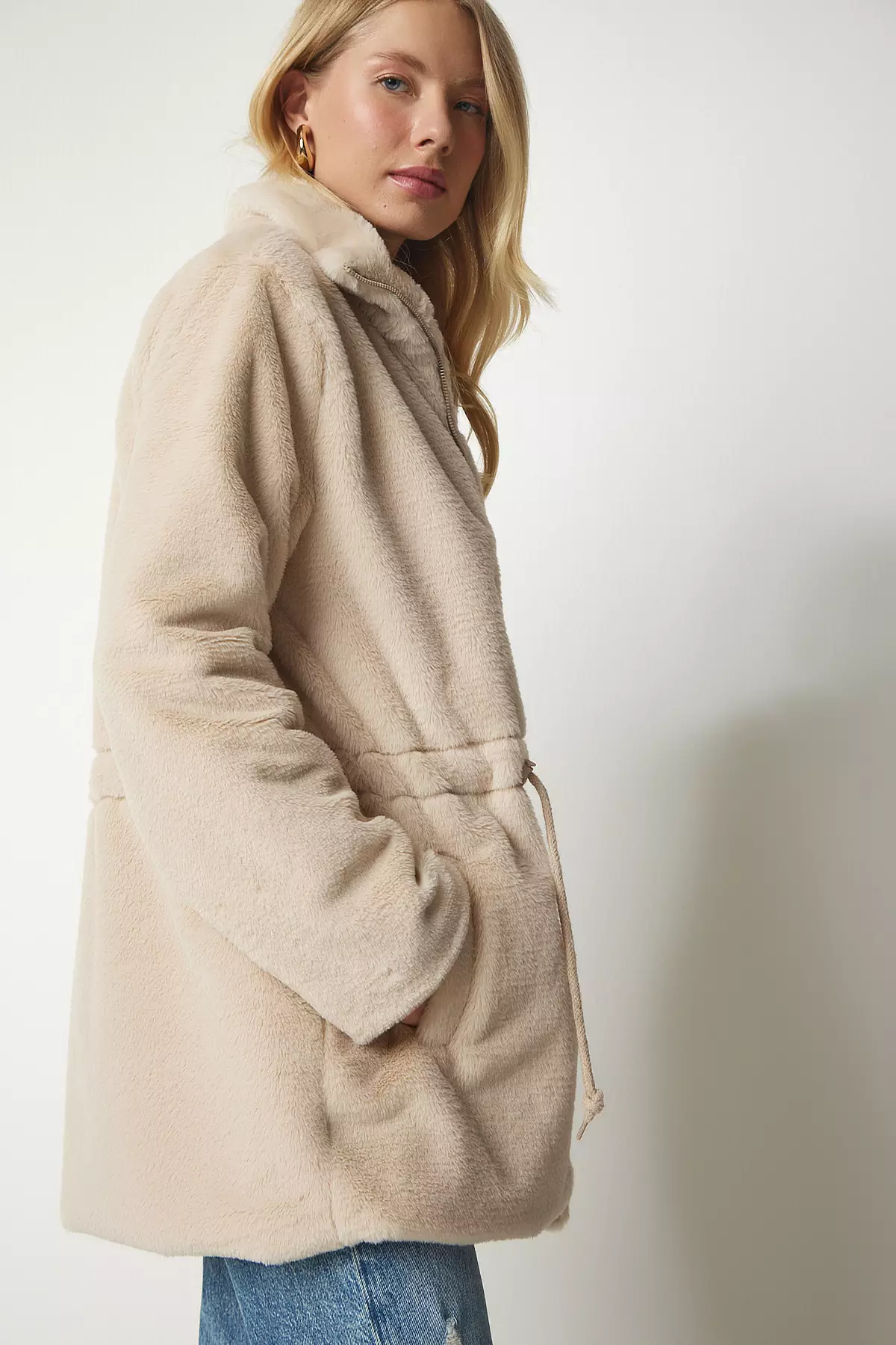 Oversized sheepskin outlet coat