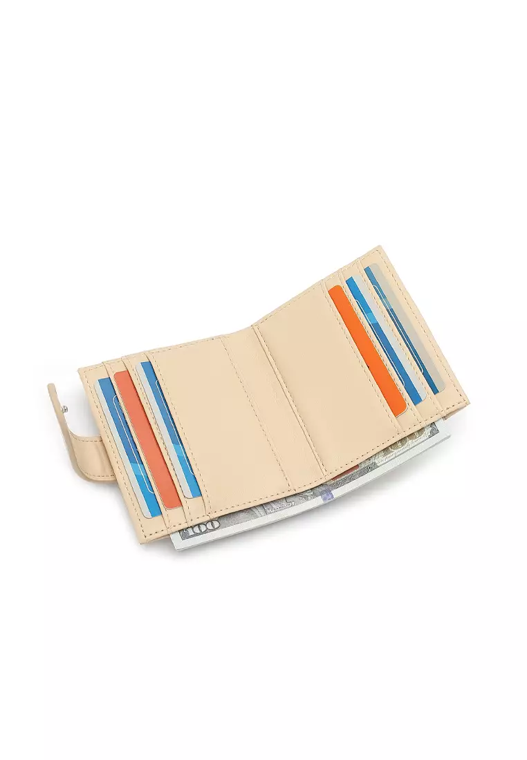 Women's Short Purse / Card Holder (錢包 / 持卡人錢包) - 米黃色