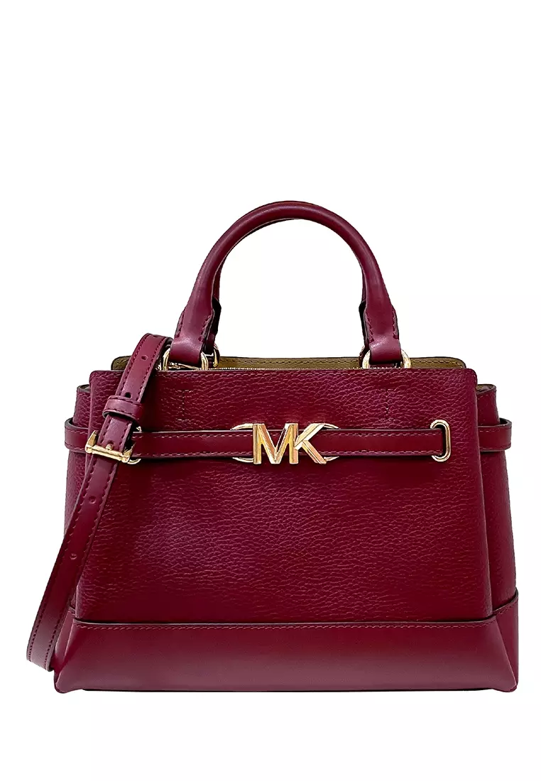 Red michael hotsell kors bag