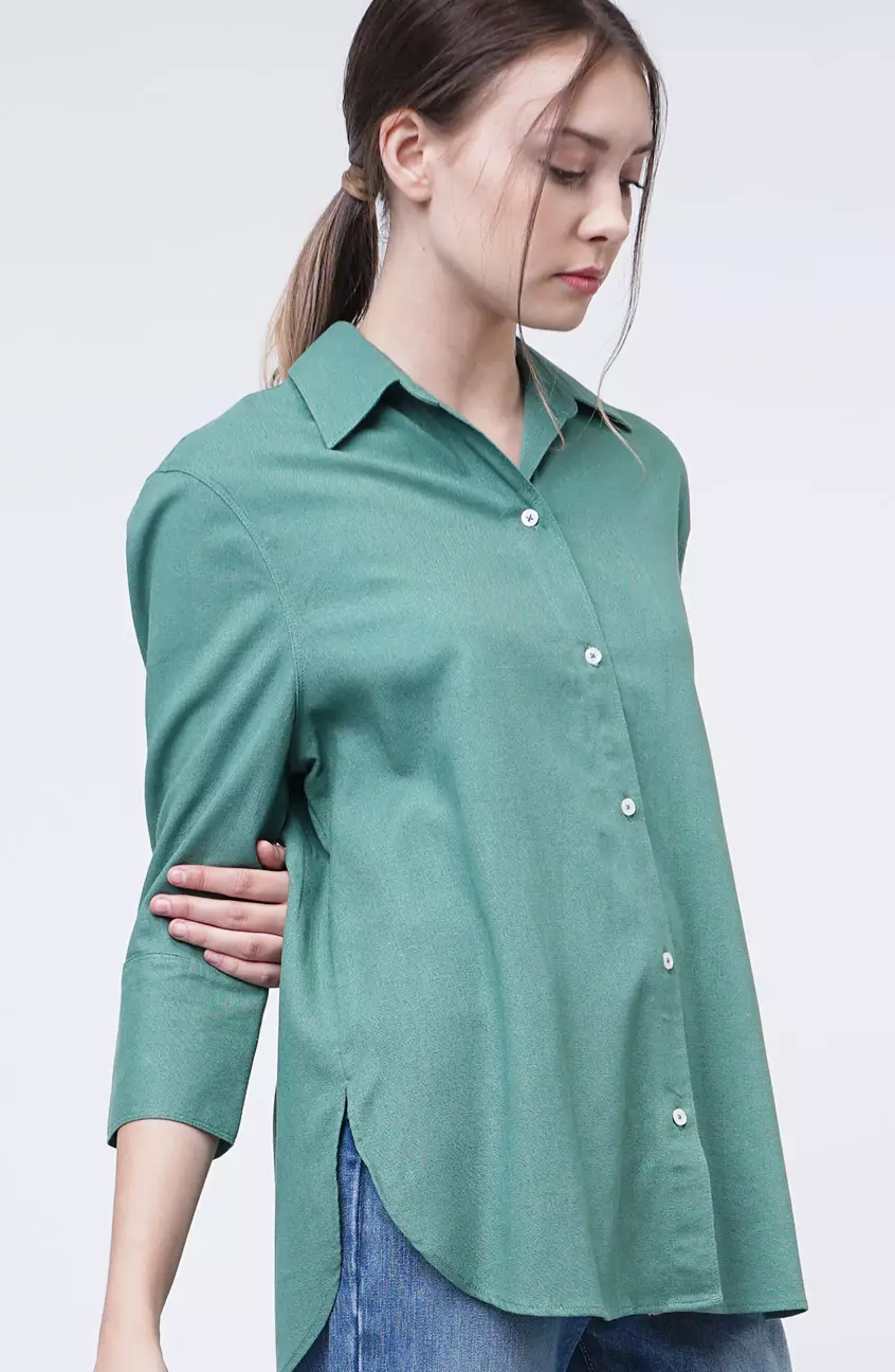 Kemeja Wanita Ariella Dusty Green