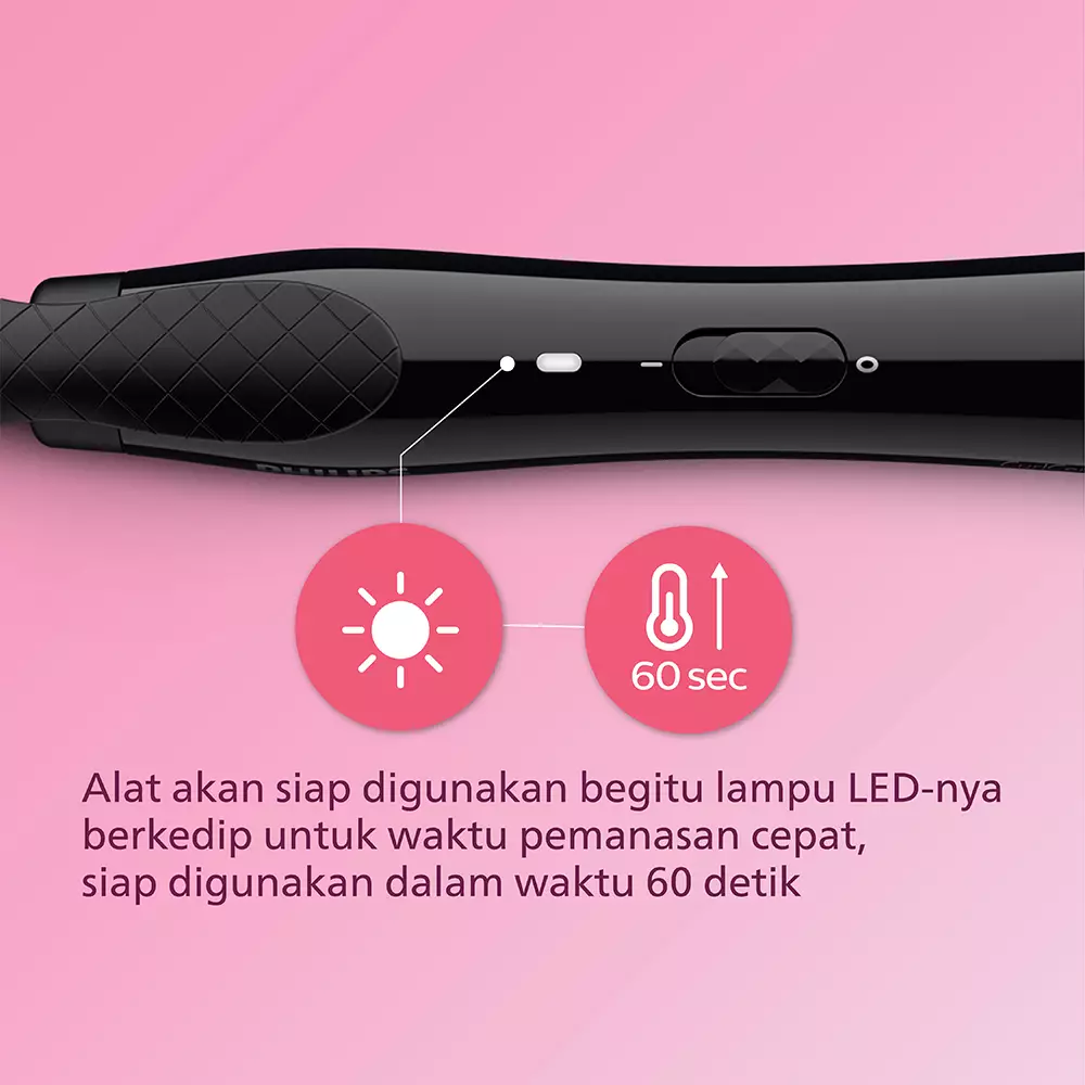 Philips Beauty Set - Hair Straightener + Curler (Catokan &Pengeriting)