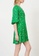 Maje green Printed Satin Jacquard Dress 86617AAF5AACF0GS_3