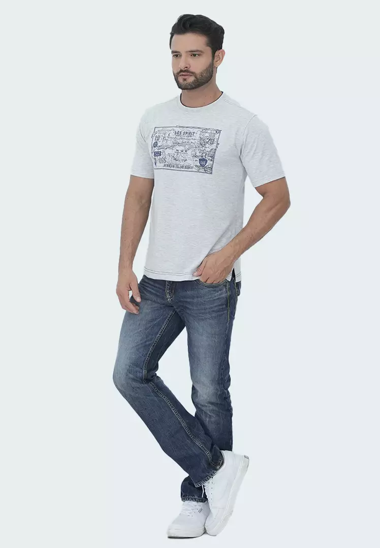 LGS -  Vintage Collection - Kaos Katun Pria Casual - Sablon HD - Roundneck - Regular Fit - CTS.222.S3191