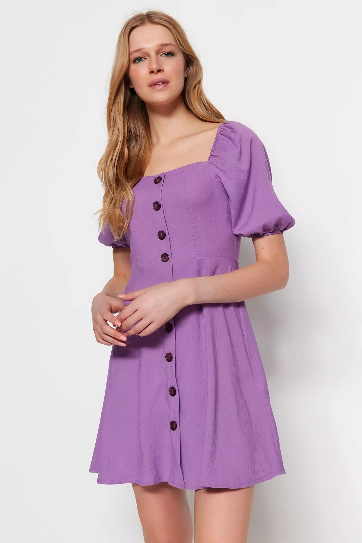 Button Detail Dress