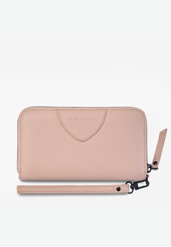 Status Anxiety pink Status Anxiety Moving On Leather Wallet - Dusty Pink AAD96AC350B396GS_1