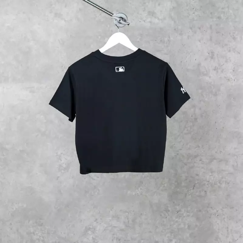 Kaos MLB NY YANKEES POCKET WHITE BLACK CROP 100% ORIGINAL