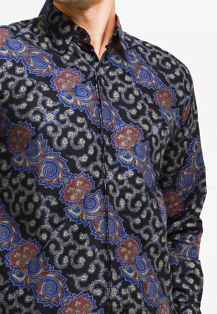 BATIK TALENTA EXCLUSIVE Lengan PENDEK UNGGU A460