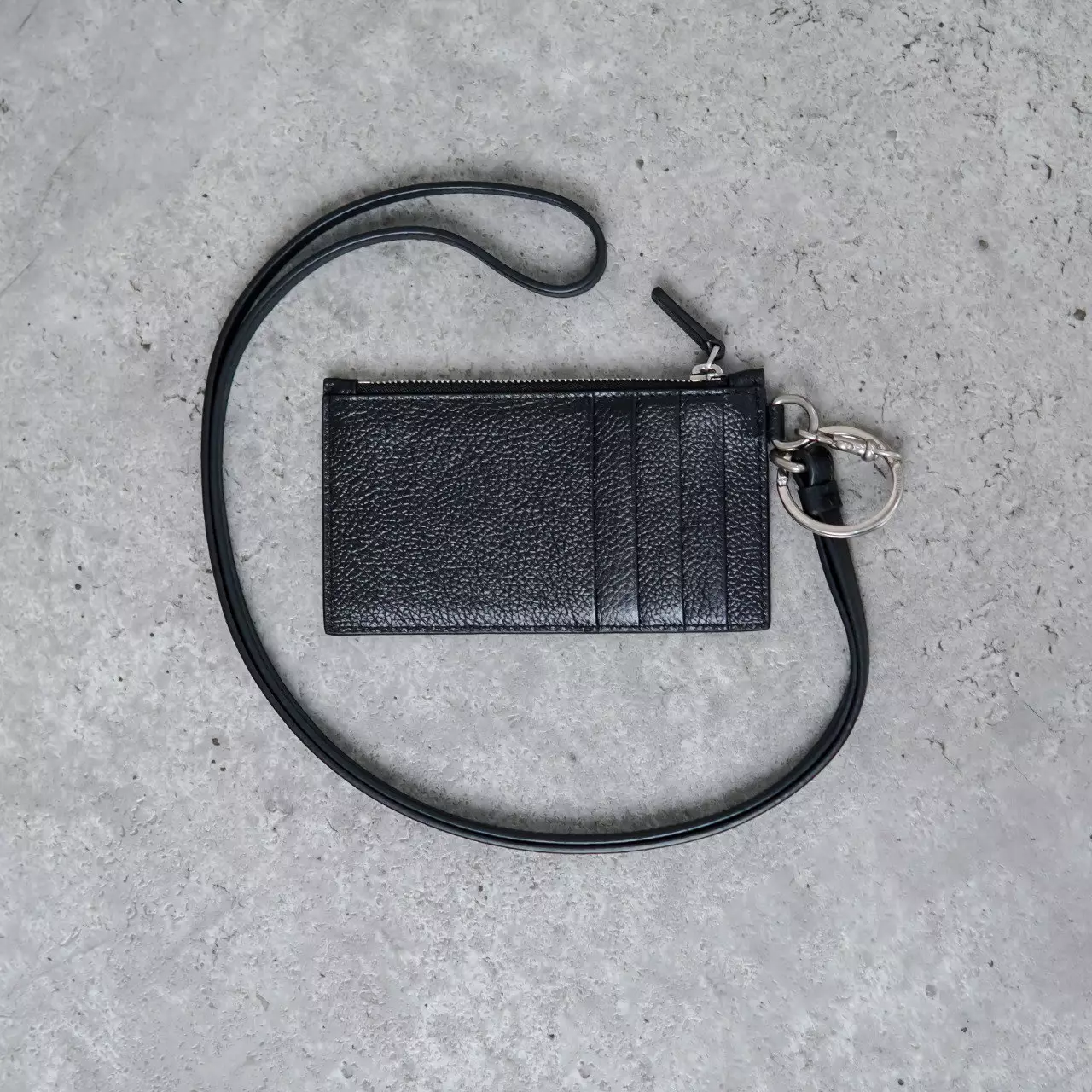 Lanyard BALENCIAGA PARIS WHITE BLACK ZIP CARD LANYARD  100% ORIGINAL