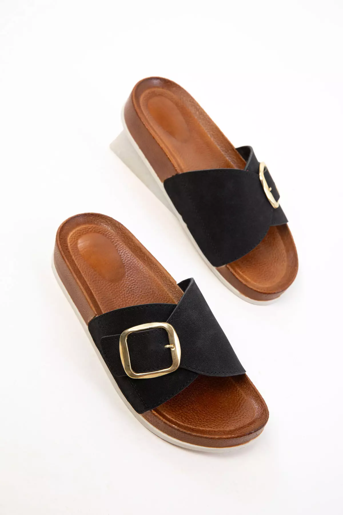 Black Women's Slippers 20734