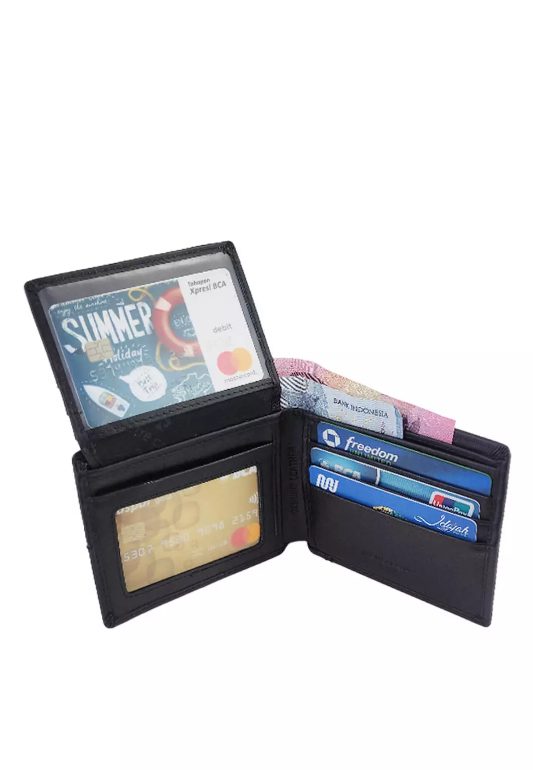 Pierre Cardin Dompet Lipat Pendek Pria Kulit