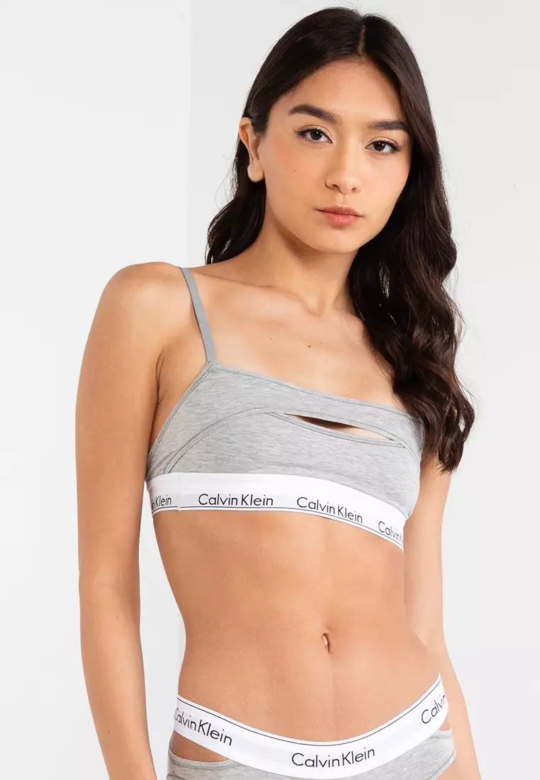 Buy Calvin Klein Lightly Lined Bralette - Calvin Klein Underwear in Grey  Heather 2024 Online