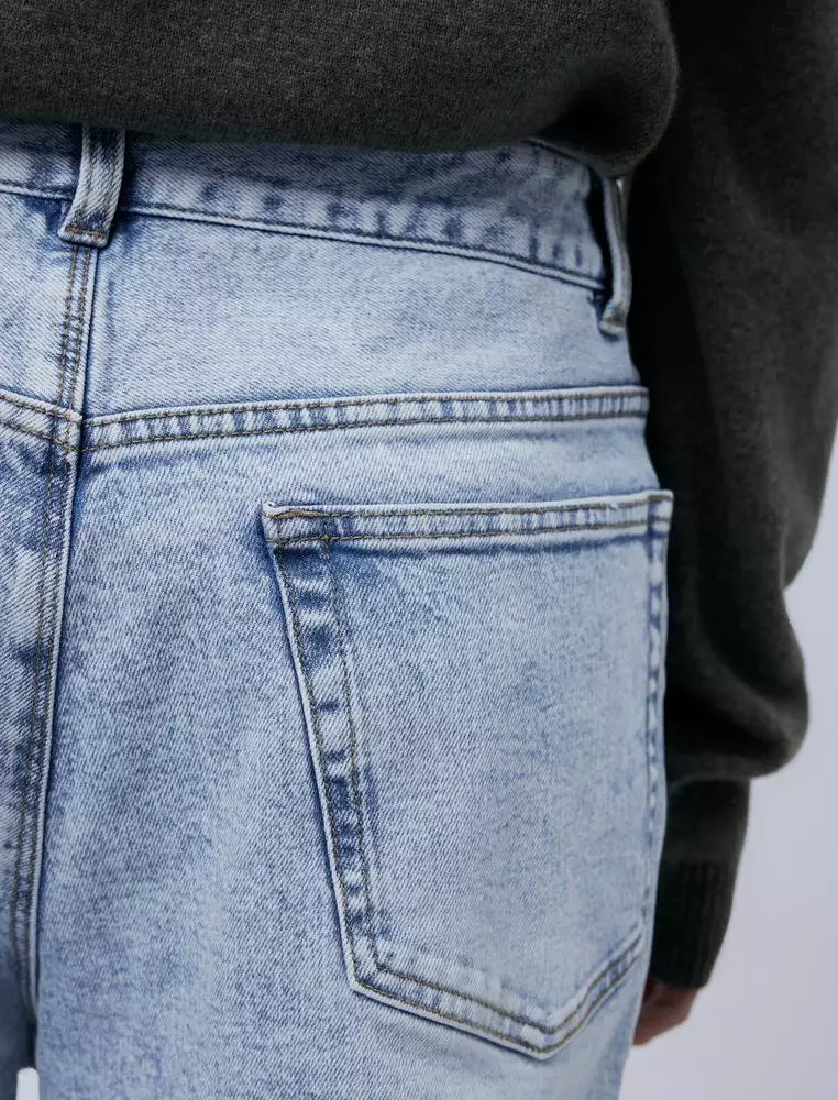 JNBY女士寬鬆錐形九分牛仔褲