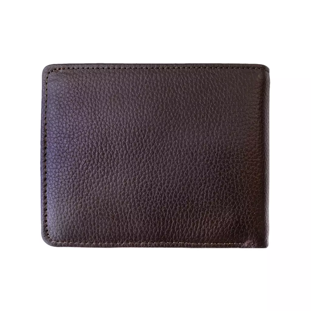 Crocodile C703DR Dompet RFID Tri-fold Wallet Leather Kulit Original - Coklat