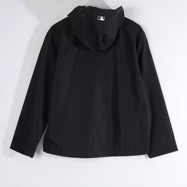 Jaket MLB NY PATCH BASIC GREY BLACK TRACK WIND JACKET 100% ORIGINAL