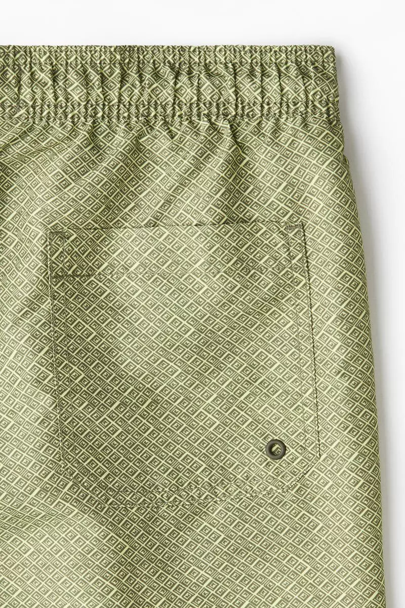 Patterned swim shorts